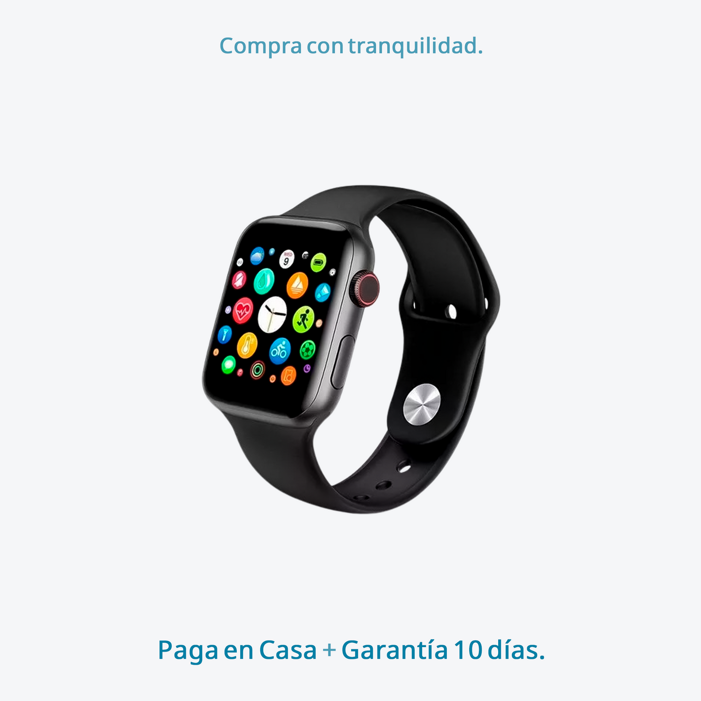 ActiveSync™ smartwatch by Caja de Compras featuring a sleek design and vibrant display on a wrist.