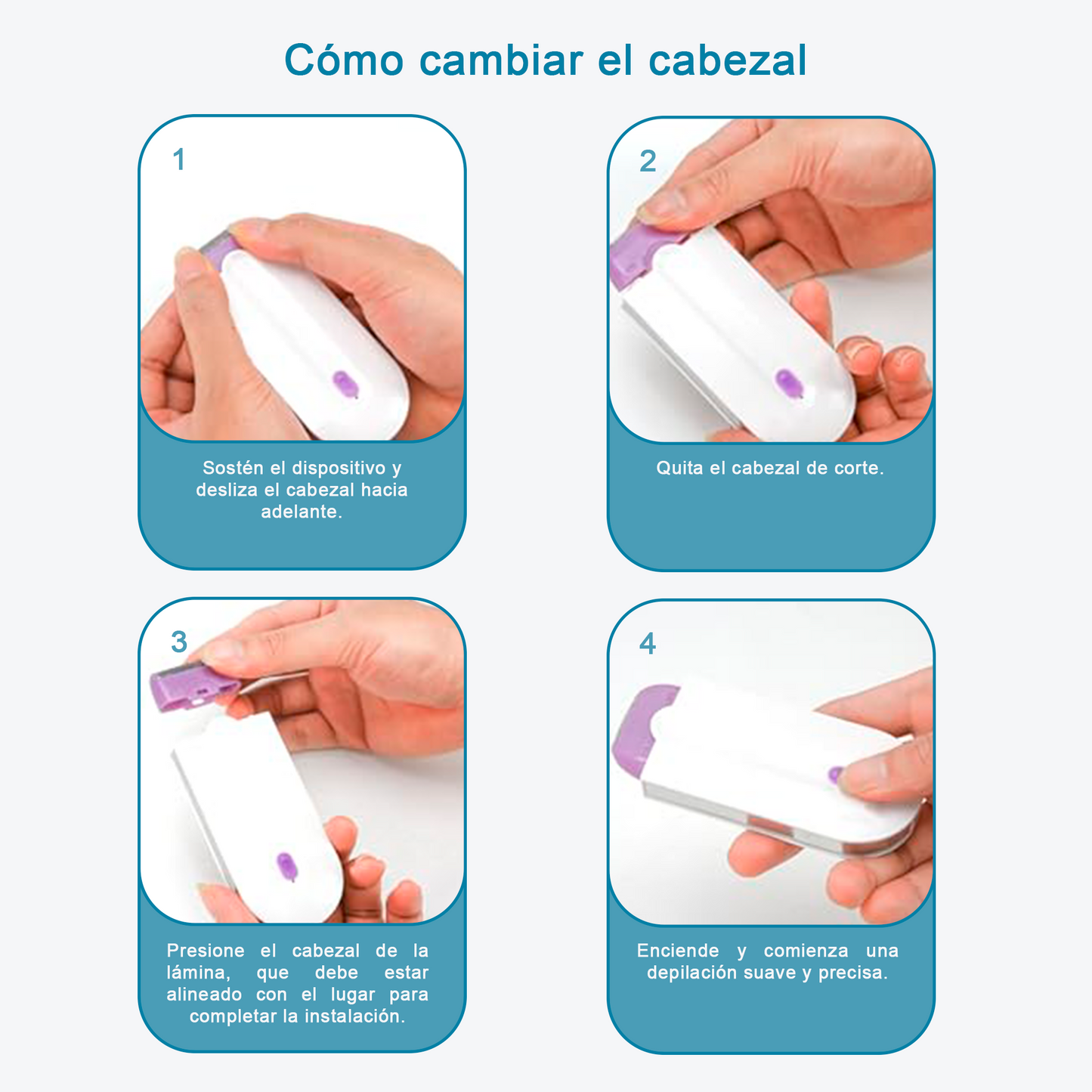 Depiladora Eléctrica Femenina Recargable USB - Depil Mini - Caja de Compras
