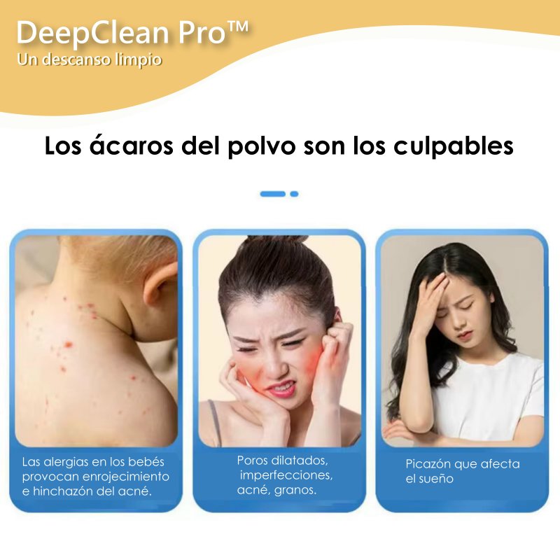 Aspiradora Anti-acaros - DeepClean Pro™ / Limpieza profunda para colchones y muebles