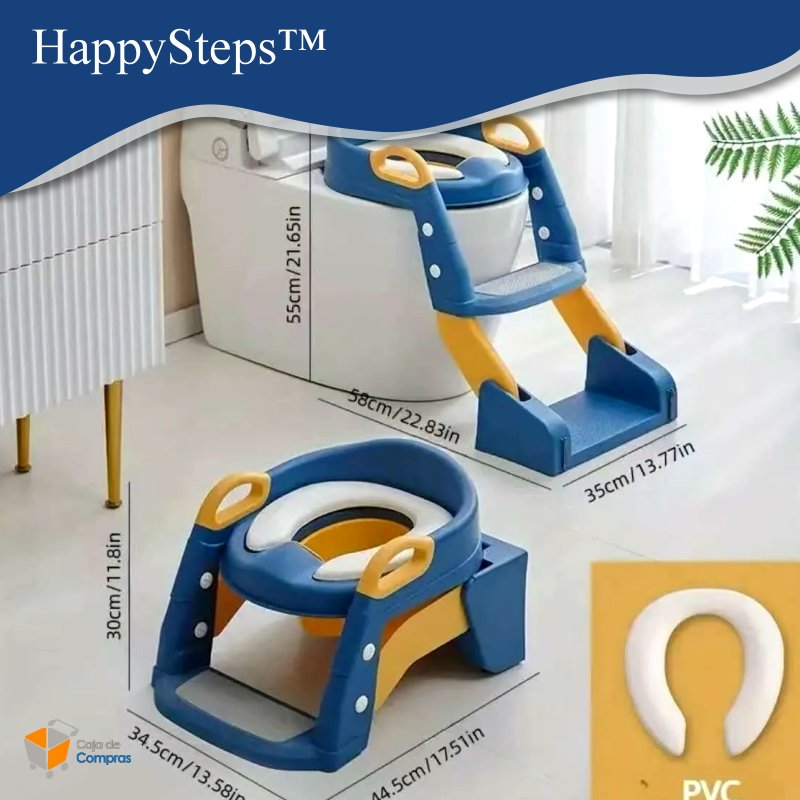 Asiento Adaptador Escalera Inodoro 3en1  - HappySteps™