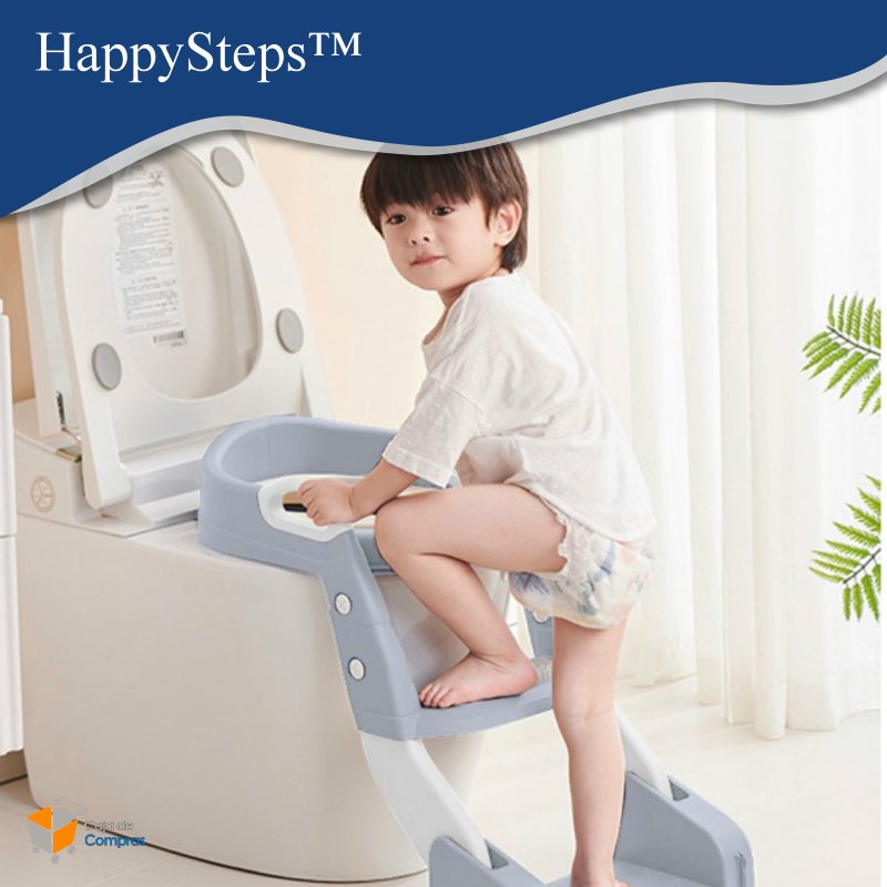 Asiento Adaptador Escalera Inodoro 3en1  - HappySteps™