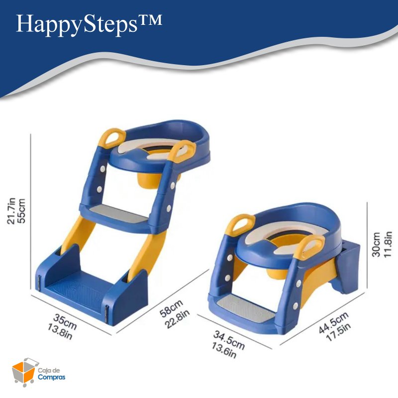 Asiento Adaptador Escalera Inodoro 3en1  - HappySteps™