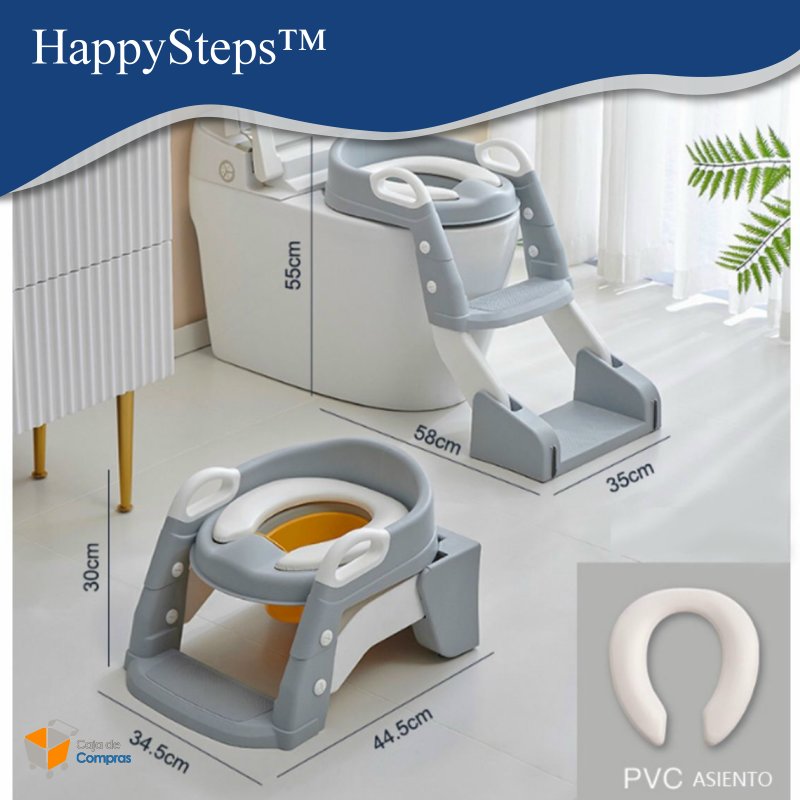 Asiento Adaptador Escalera Inodoro 3en1  - HappySteps™