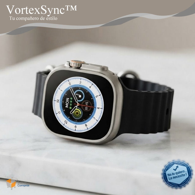Reloj Smartwatch VortexSync™  con 8 Correas - Caja de Compras