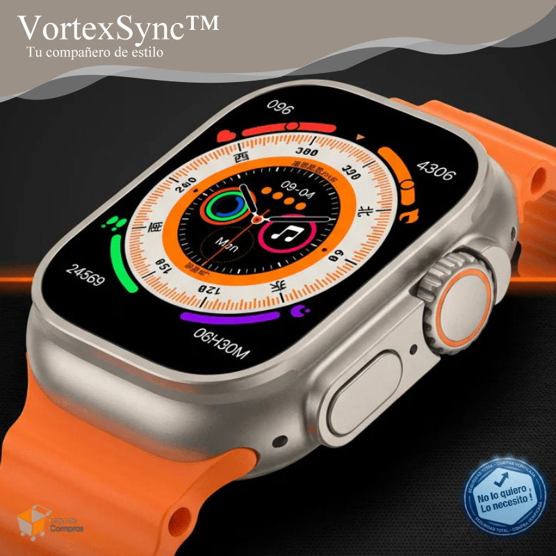Reloj Smartwatch VortexSync™  con 8 Correas - Caja de Compras