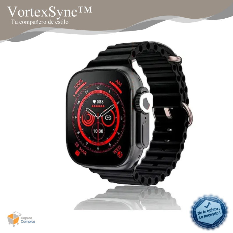 Reloj Smartwatch VortexSync™  con 8 Correas - Caja de Compras