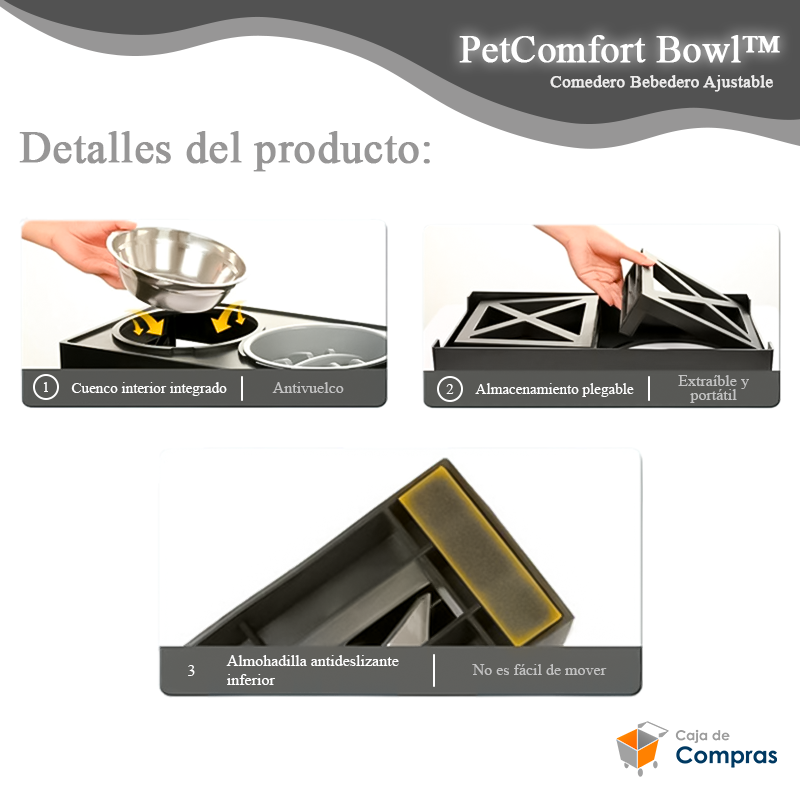 PetComfort Bowl™ - Comedero Bebedero Ajustable