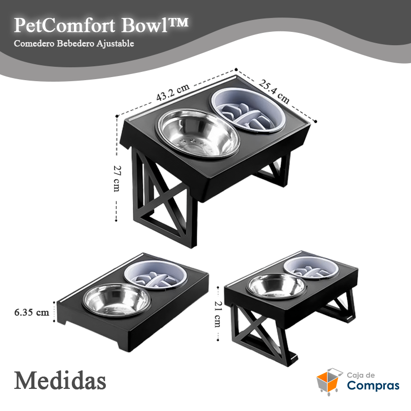 PetComfort Bowl™ - Comedero Bebedero Ajustable