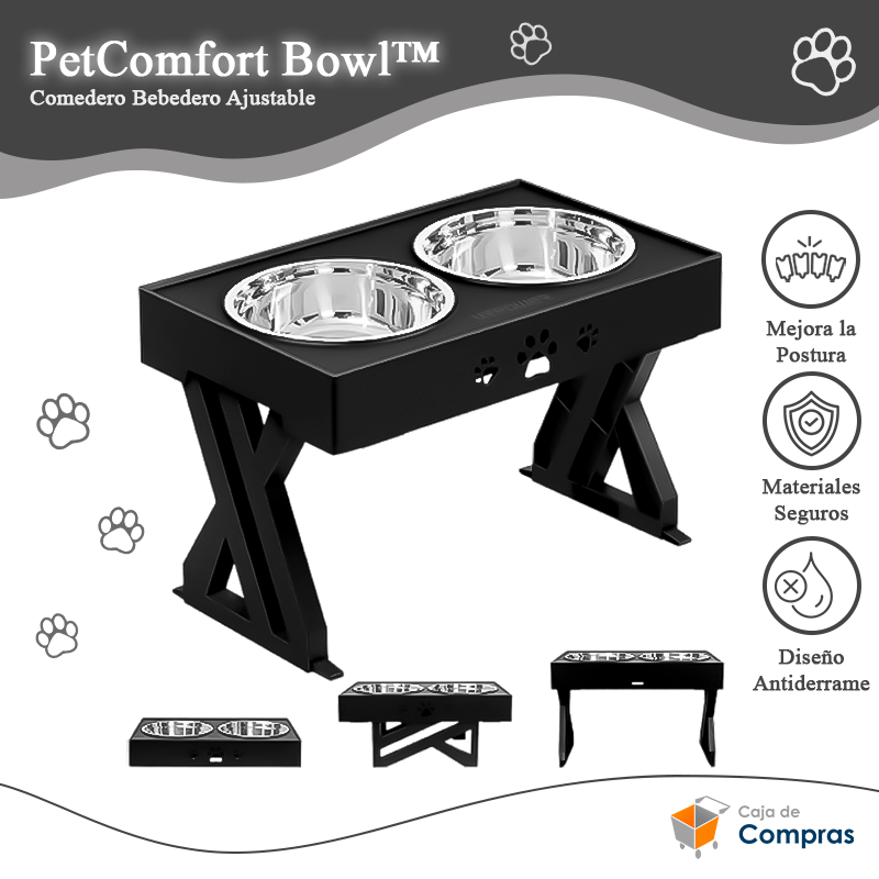 PetComfort Bowl™ - Comedero Bebedero Ajustable