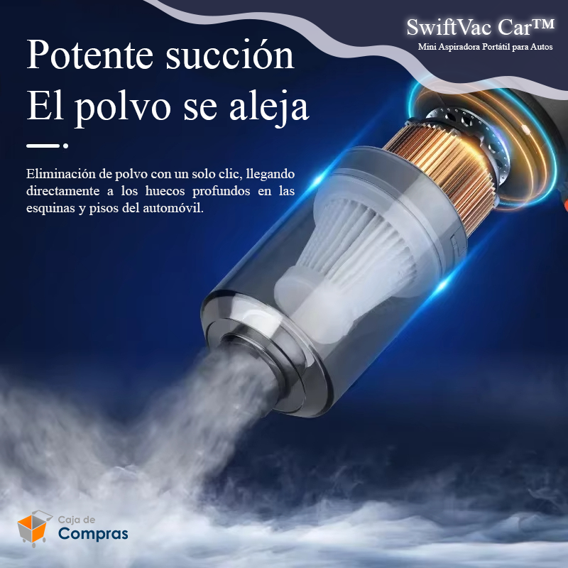 SwiftVac Car™ - Mini Aspiradora Portátil para Autos - Caja de Compras